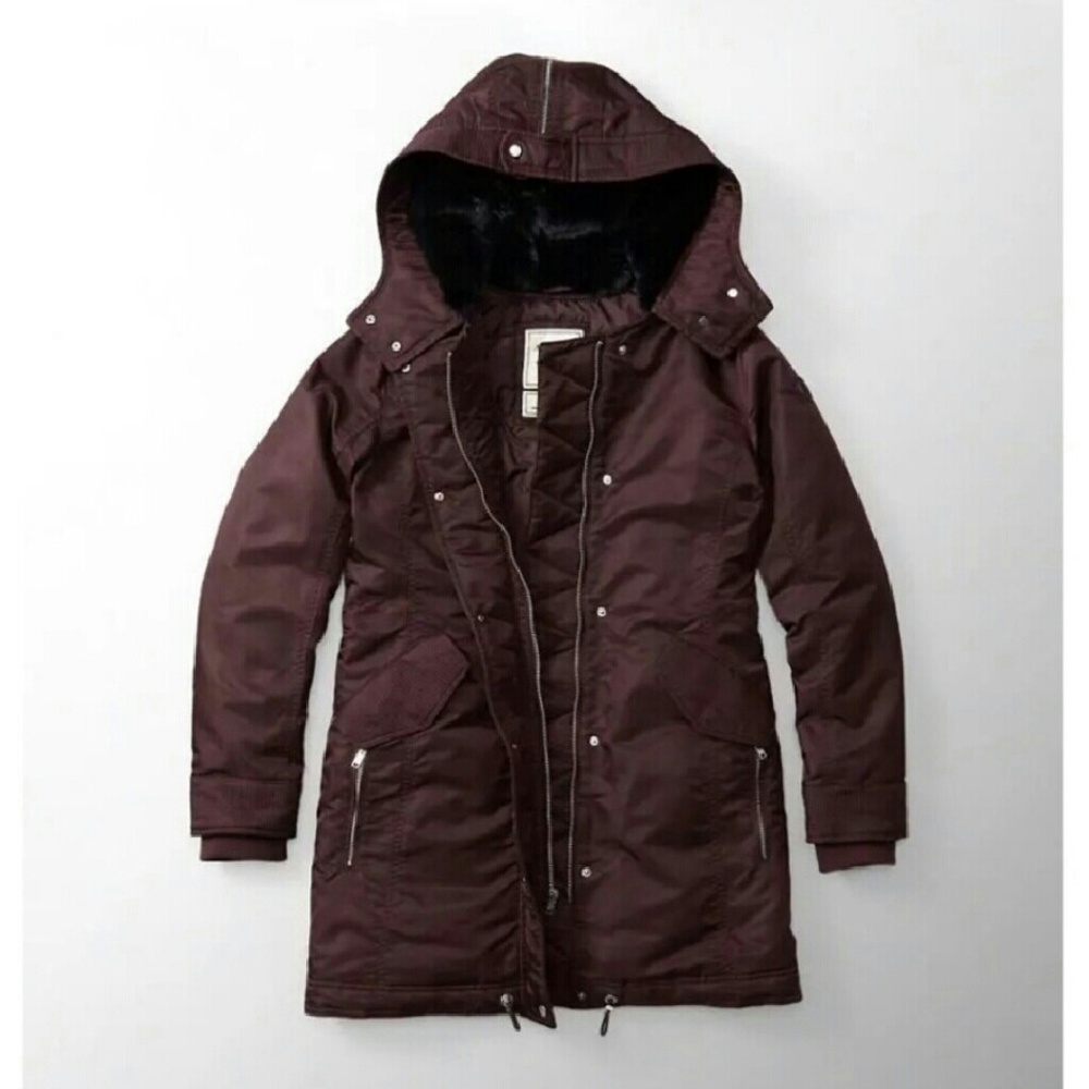 Abercombie and Fitch women parka jacket - Picture 2 of 8